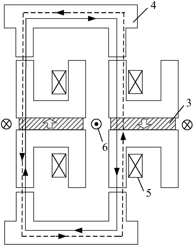 Axial magnetic field stator partitional flux switching memory motor