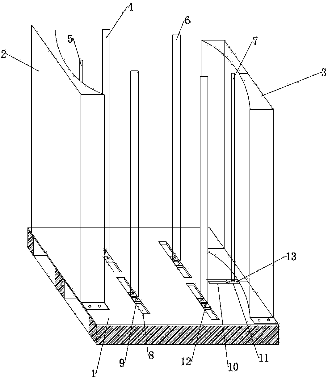 U-shaped hoop storage device