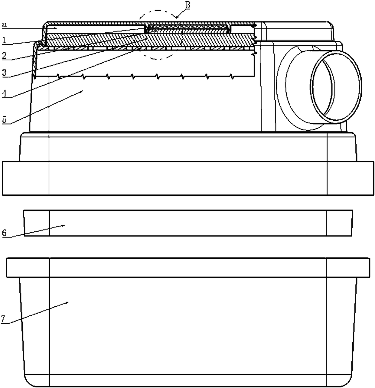 Combined air filter and vehicle