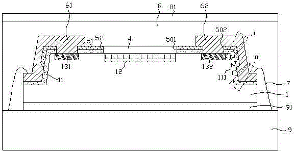 Encapsulation structure of fingerprint identification sensor and encapsulation method thereof