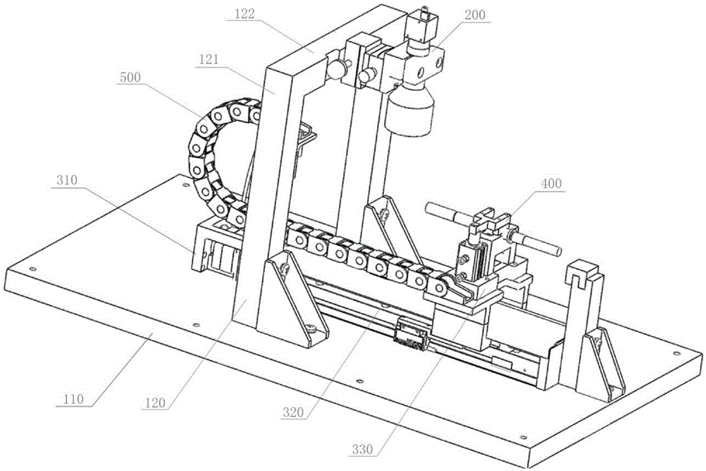 Transmission measuring device for dimension measurement of shaft parts