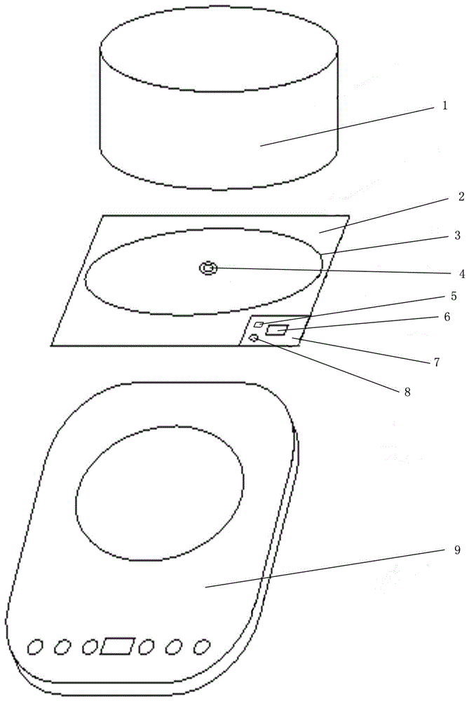 Precise-temperature-measuring intelligent device for magnetic induction heating