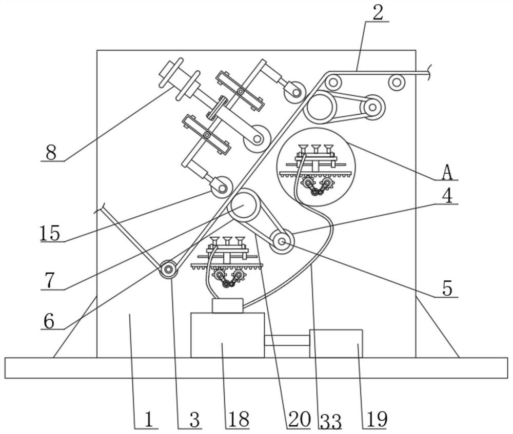 Polishing device on light conveying belt production line