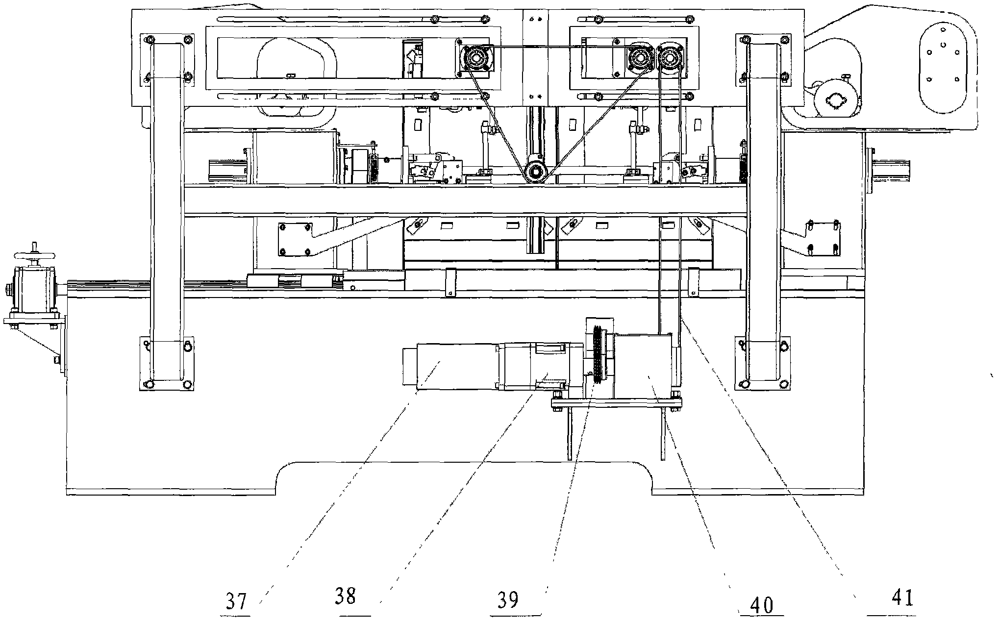 Intersecting line girth welding device