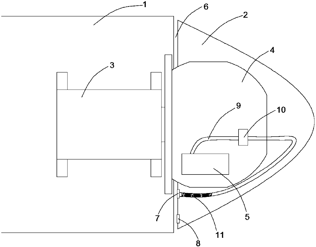 Forced cooling system for wind turbine unit pitch control cabinet