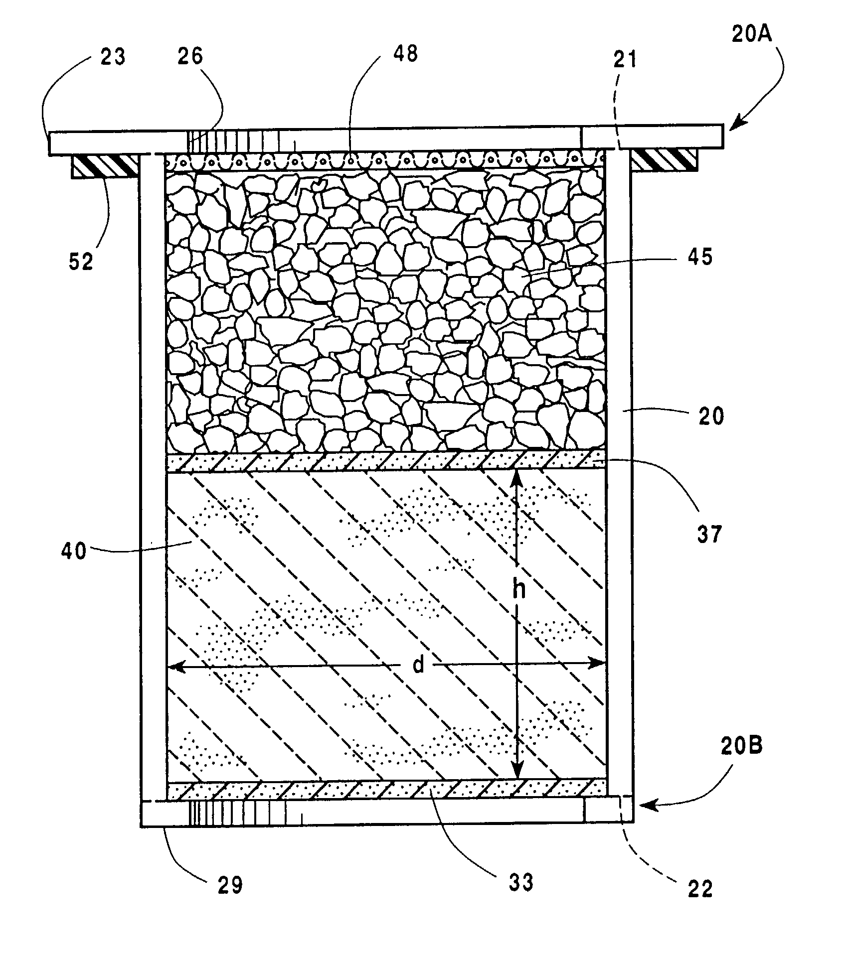 Separation of hydrocarbons from hydrocarbon containing liquid