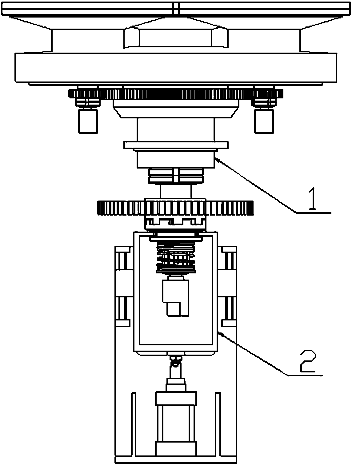 Station starting and stopping device for continuous curved surface polishing machine