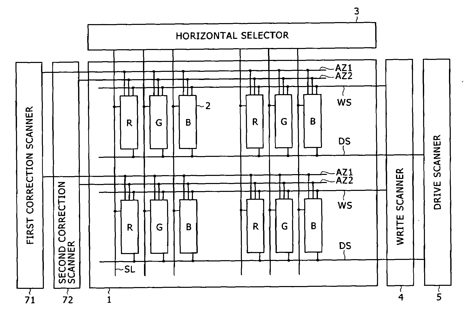 Display device, method for driving the same, and electronic apparatus