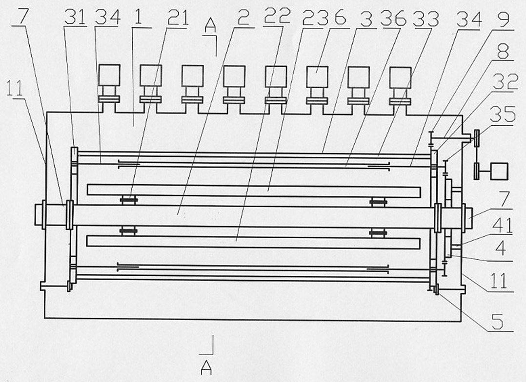 Method for coating film on solar high-temperature heat collection tube used for power generation and horizontal film coating machine