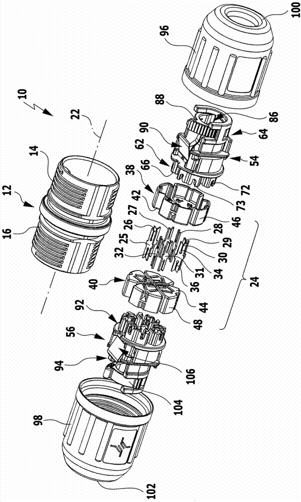 Cable connection device