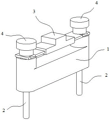 A state monitoring terminal structure for electrical protection pressure plate