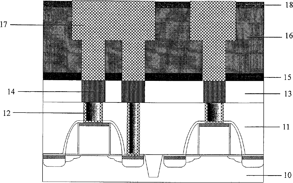 Metal connecting structure, semiconductor device and its manufacturing method