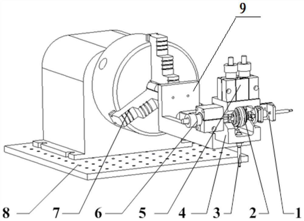 Indexable motor gap automatic measuring device and measuring method