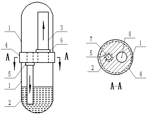 A casing heat transfer tube