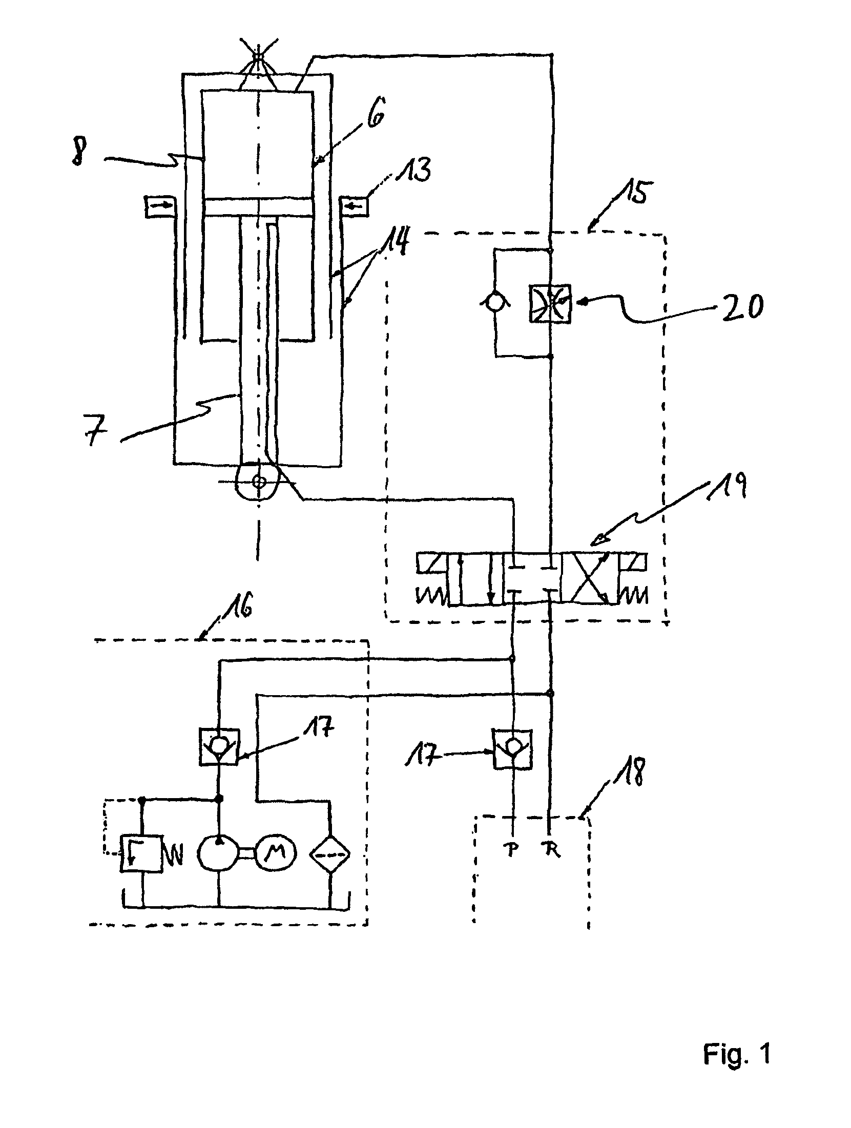 Trim actuator actuating system for a hydraulically actuatable trimmable horizontal stabilizer actuator