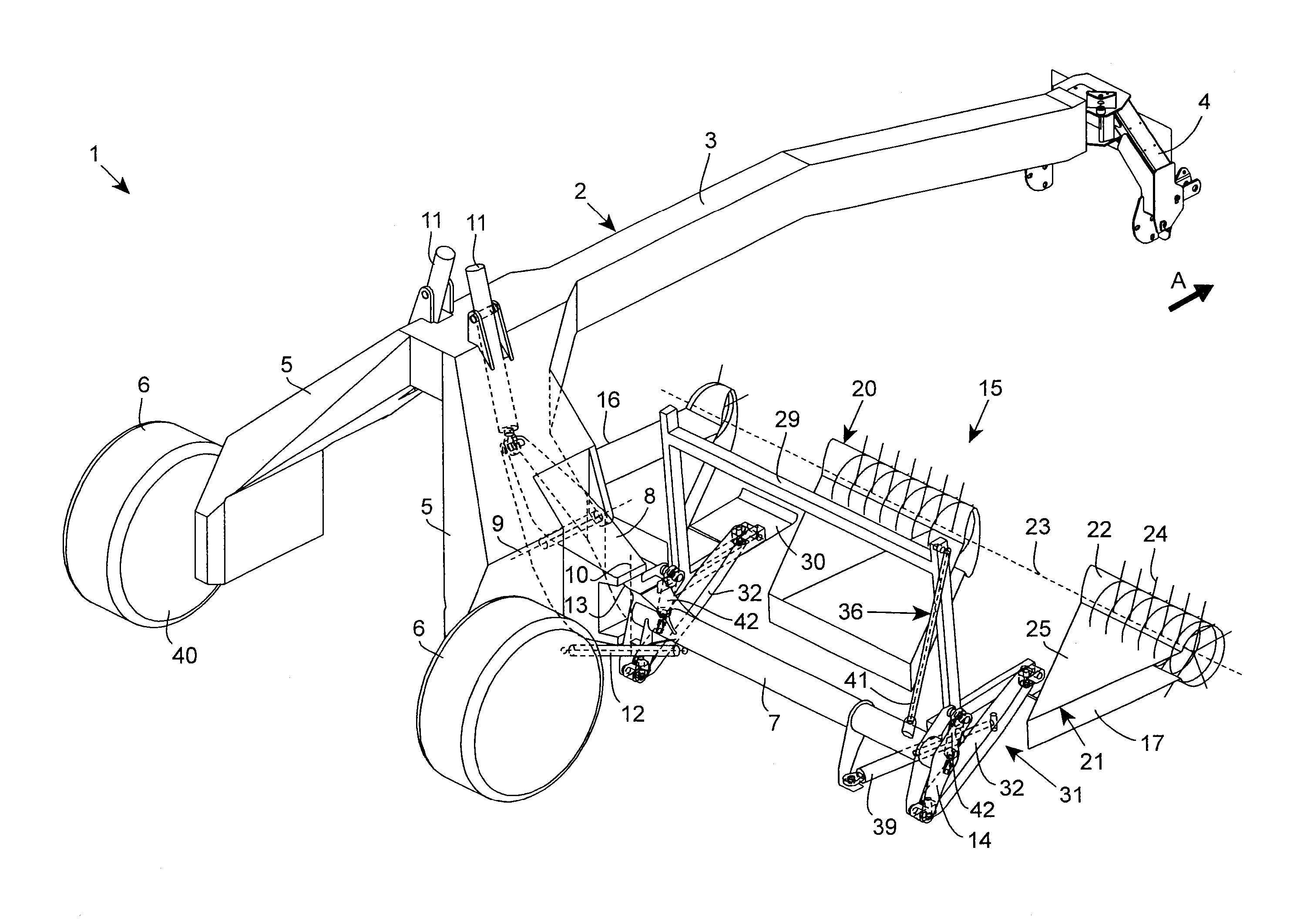 Machine for harvesting fodder