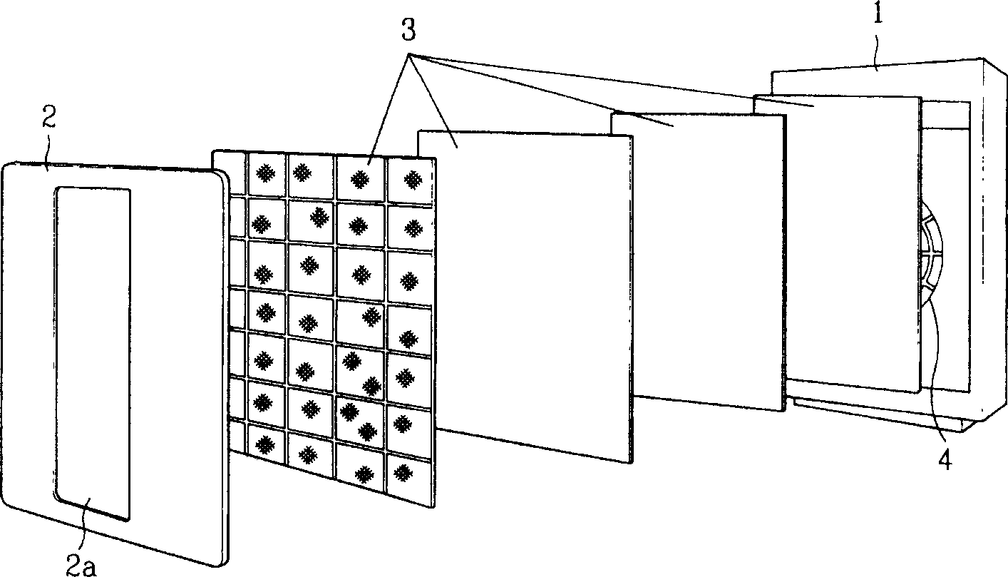 Wall hanging type air filter having ventilation function