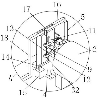 Experimental device for measuring magnetostrictive tiny deformation quantity