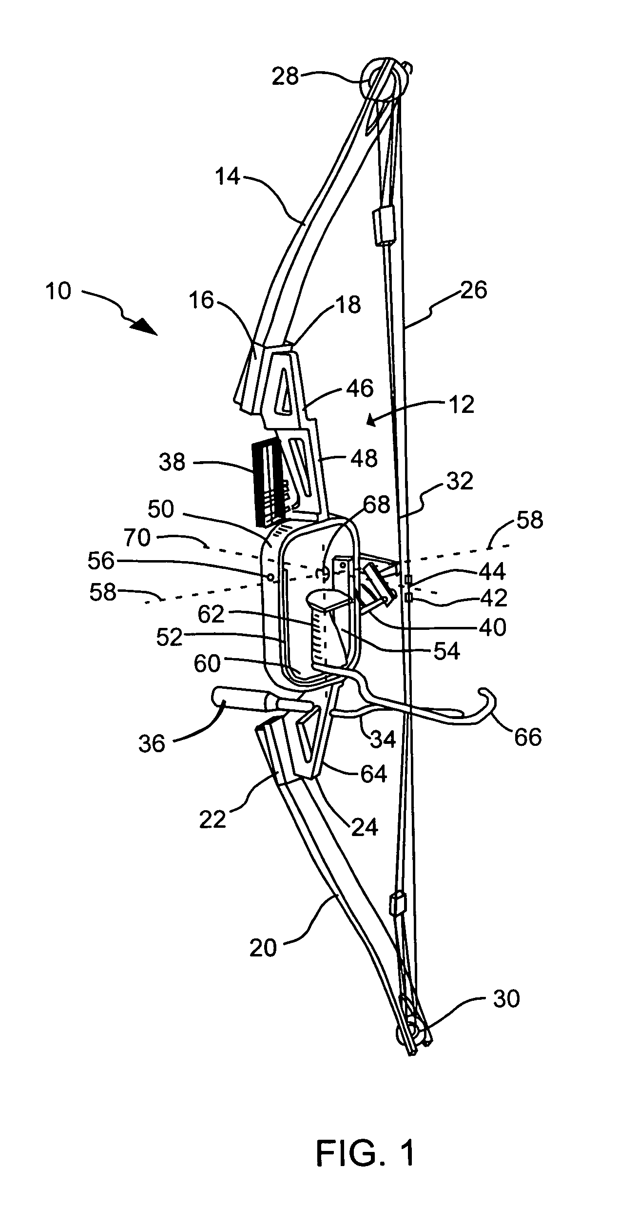 Center-fire bow