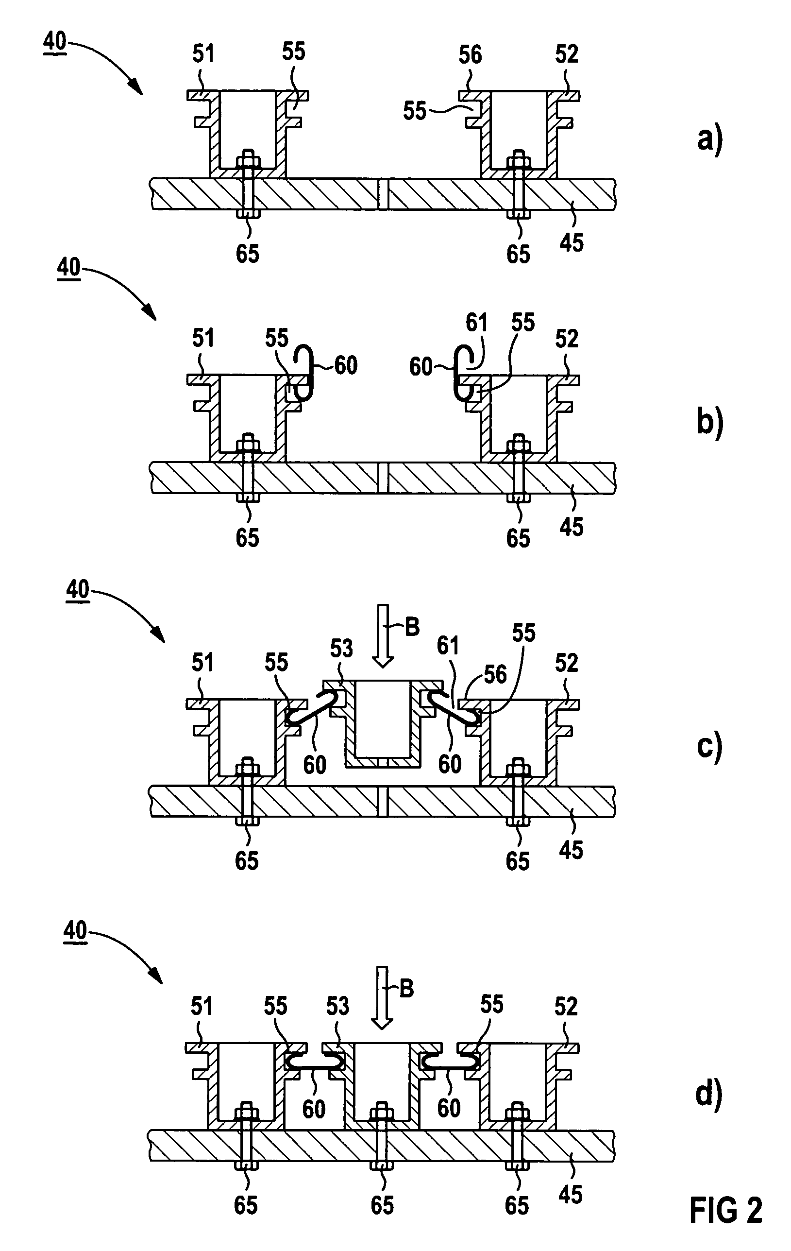 Heat shield arrangement for a hot-gas conducting component, in particular for structural pieces of gas turbines and method for production of said arrangement