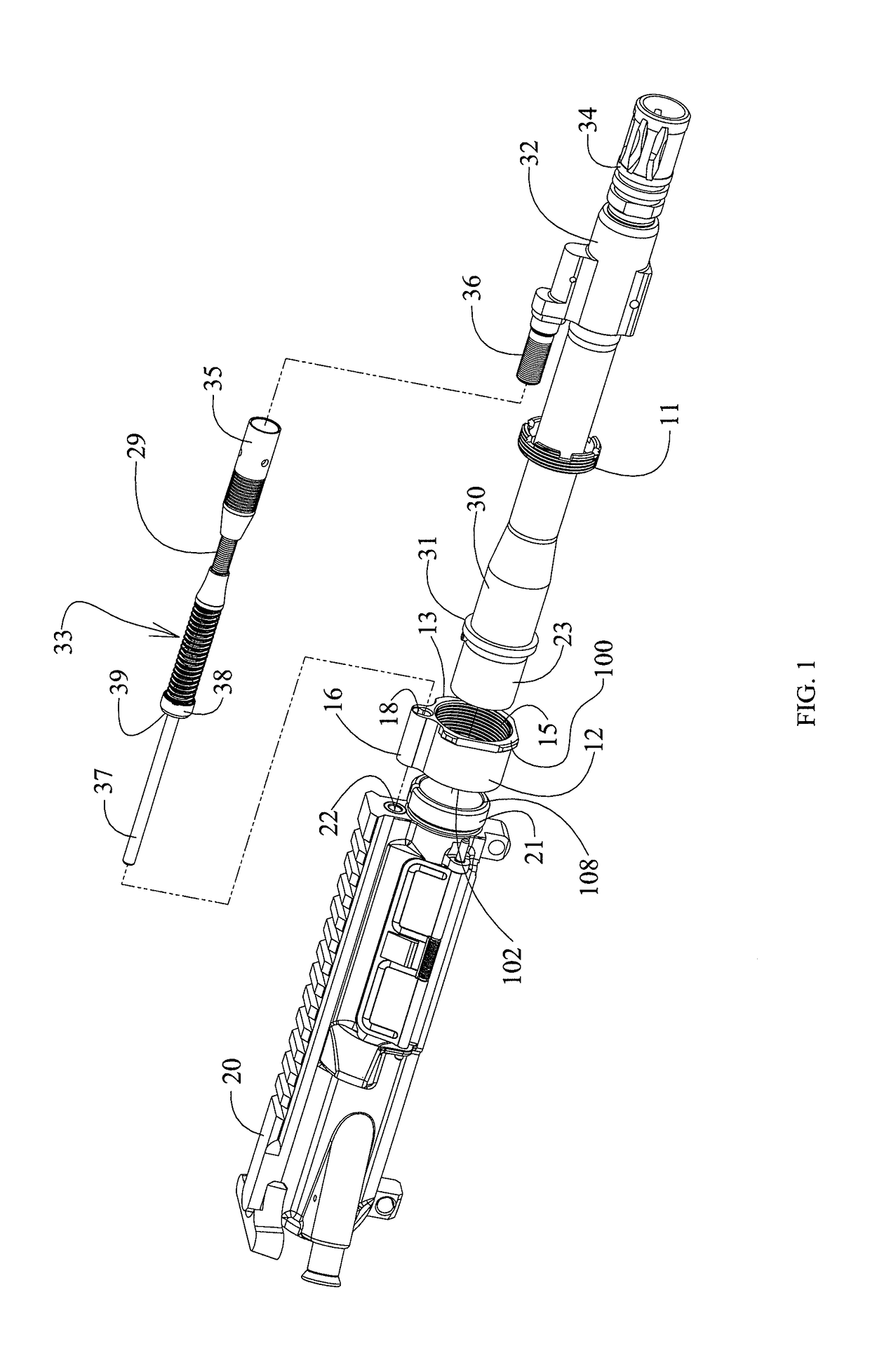 Barrel nut assembly and method to attach a barrel to a firearm using such assembly