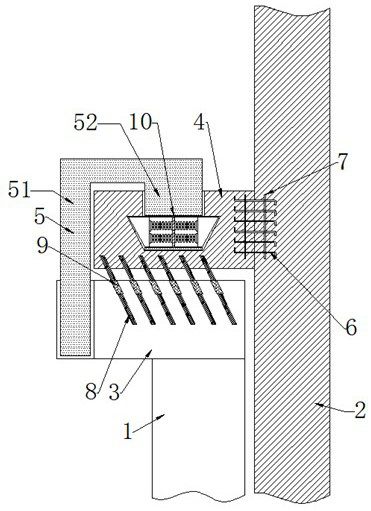 Connecting structure between foundation pit supporting pile and basement exterior wall and construction method