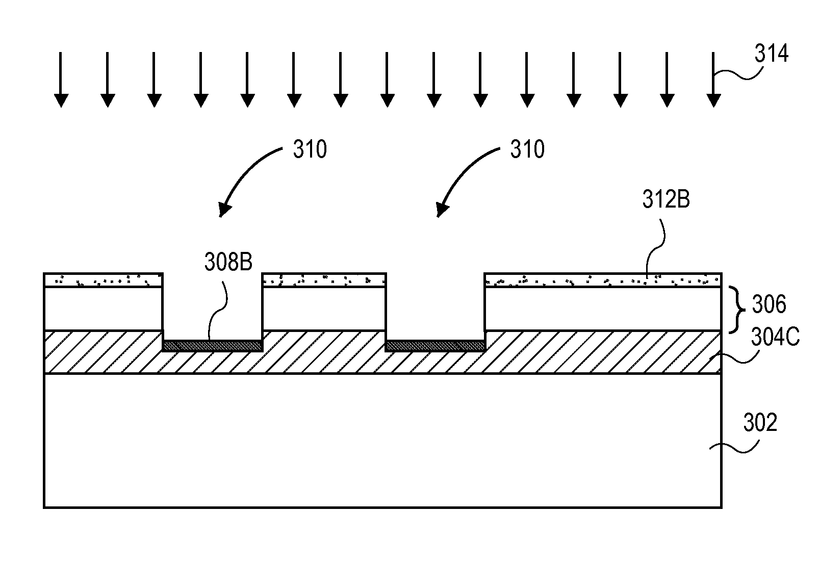 Method of patterning a low-k dielectric film