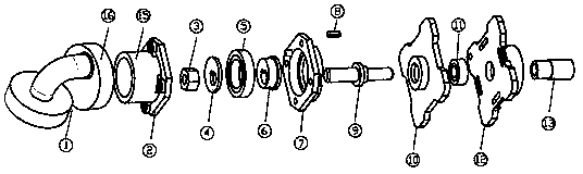 Vibrating type sputum excretion machine