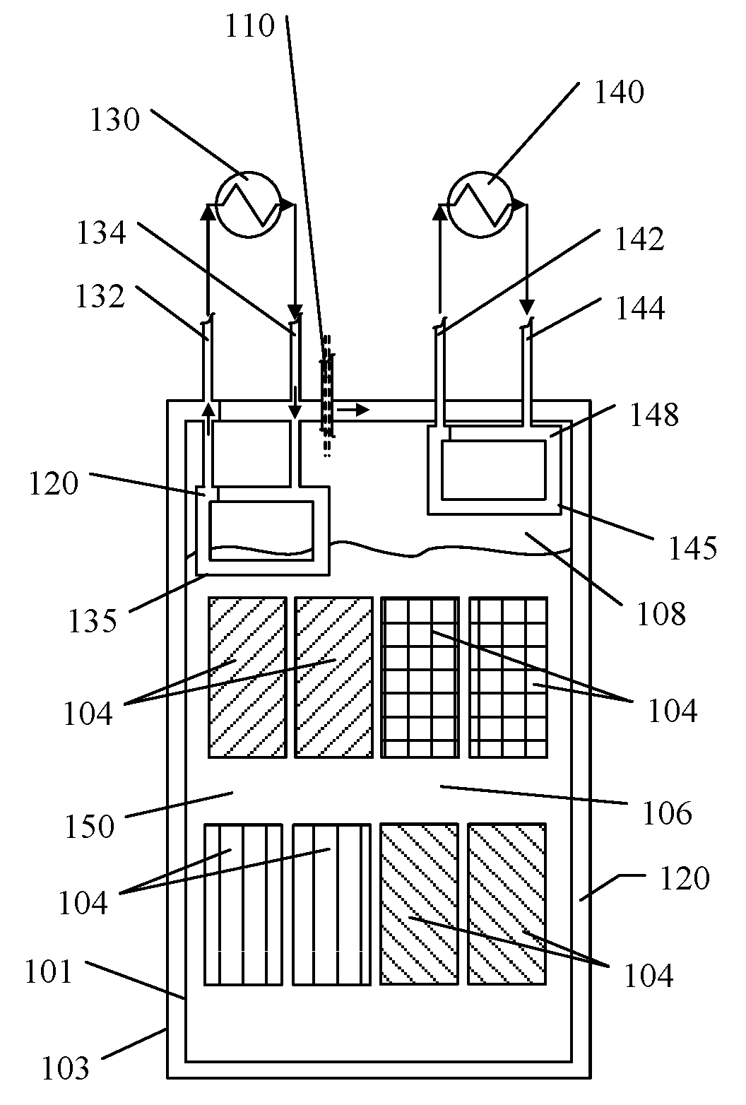 System and method for fluid cooling of electronic devices installed in a sealed enclosure