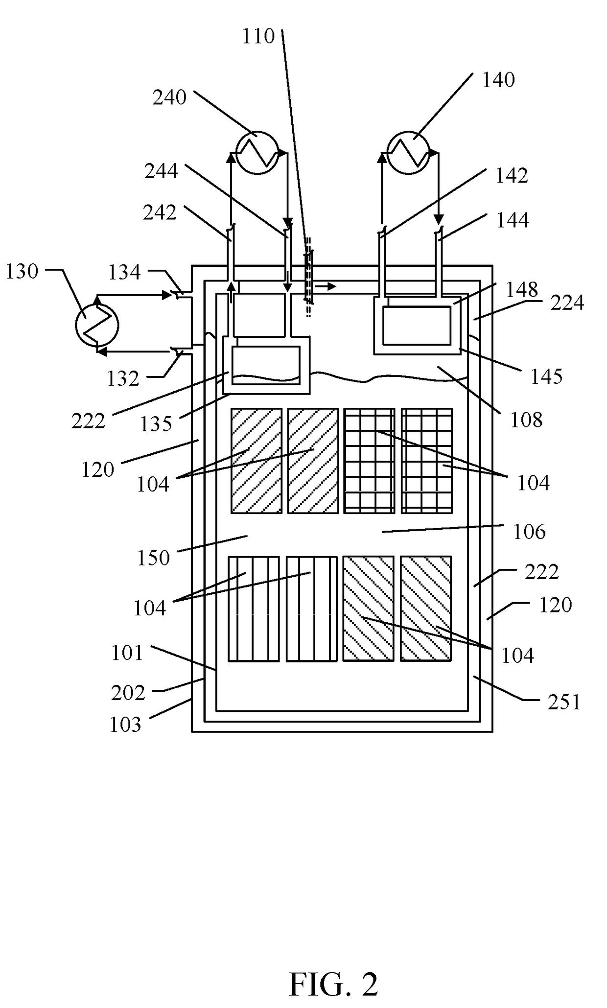 System and method for fluid cooling of electronic devices installed in a sealed enclosure