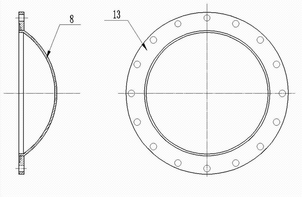 Fan device driving gas to circulate in high-temperature high-pressure sealed pipeline