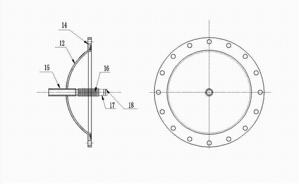 Fan device driving gas to circulate in high-temperature high-pressure sealed pipeline