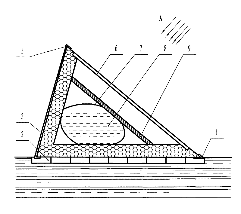 Solar heat-collecting current collector