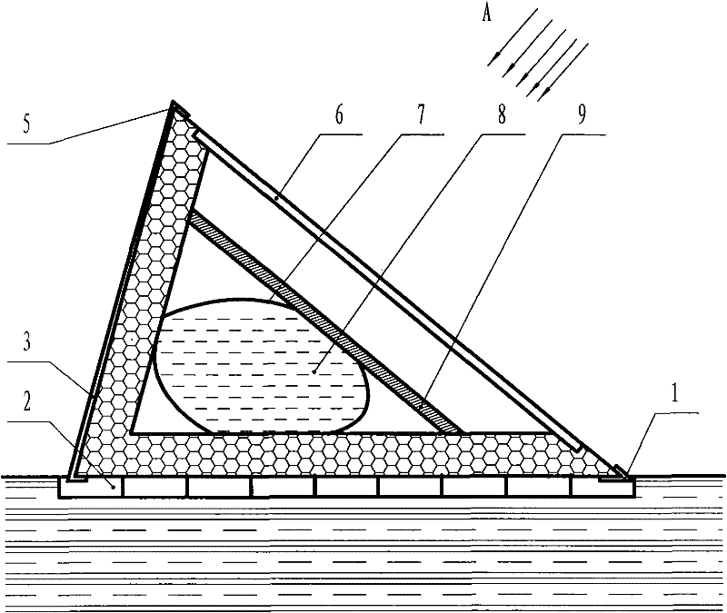 Solar heat-collecting current collector