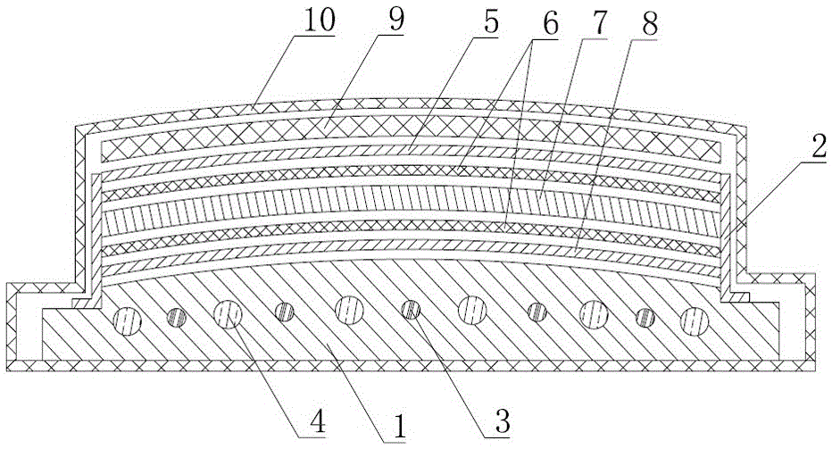 Hyperboloid cellular core plate production technology and special-purpose die