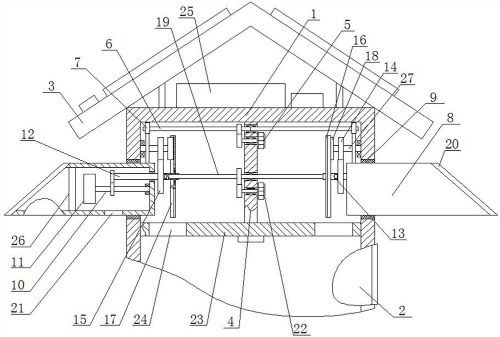 Intelligent heat dissipation waterproof device of switch cabinet