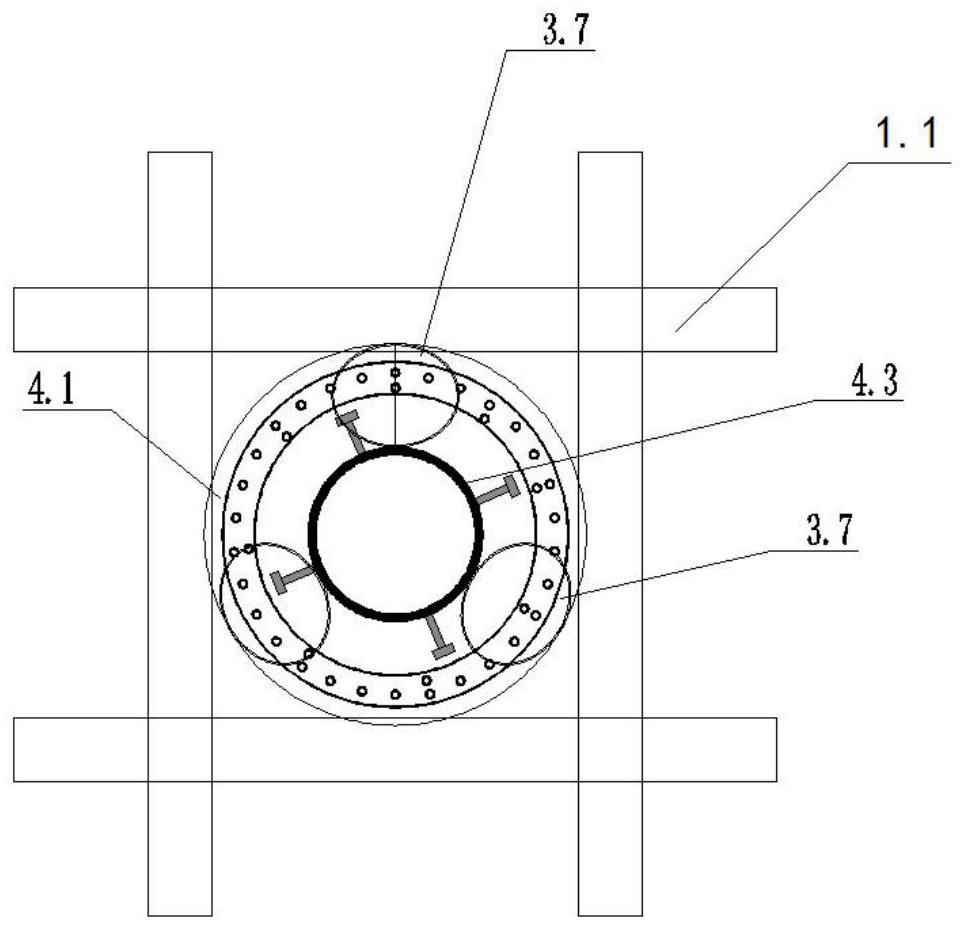 One-column-one-pile steel column positioning vertical adjustment system and construction method based on reverse method