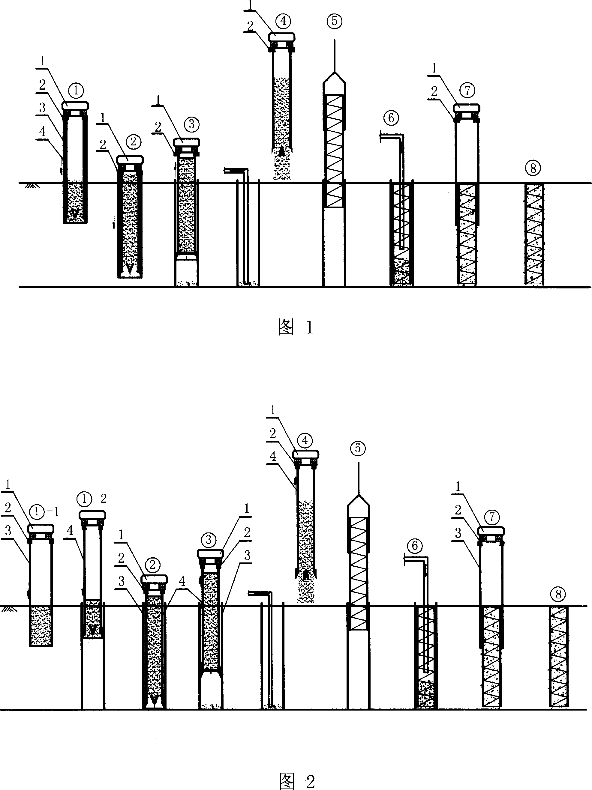 Full sleeve large diameter vibration soil taking and filling pile construction method