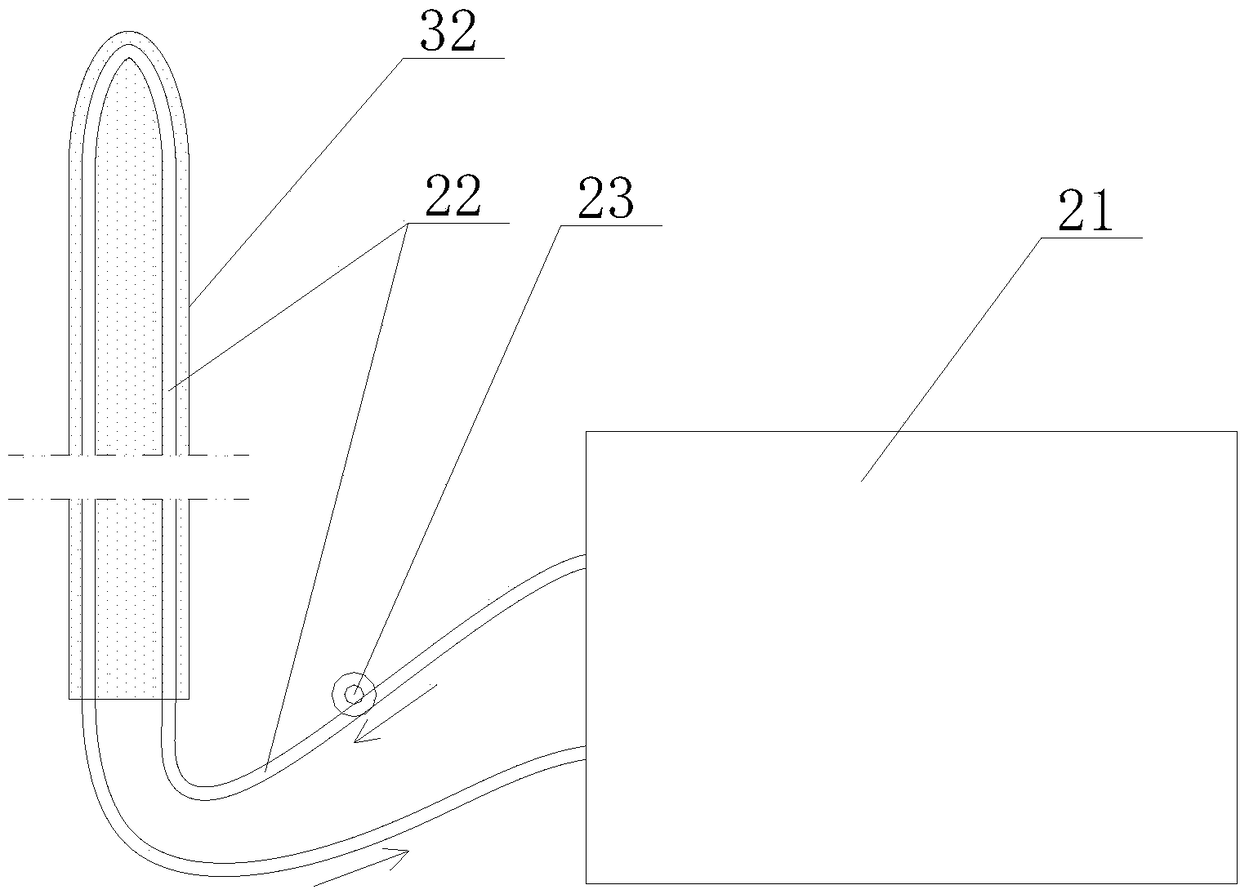 Thyroid tumor radiofrequency ablation device based on recurrent laryngeal nerve detection