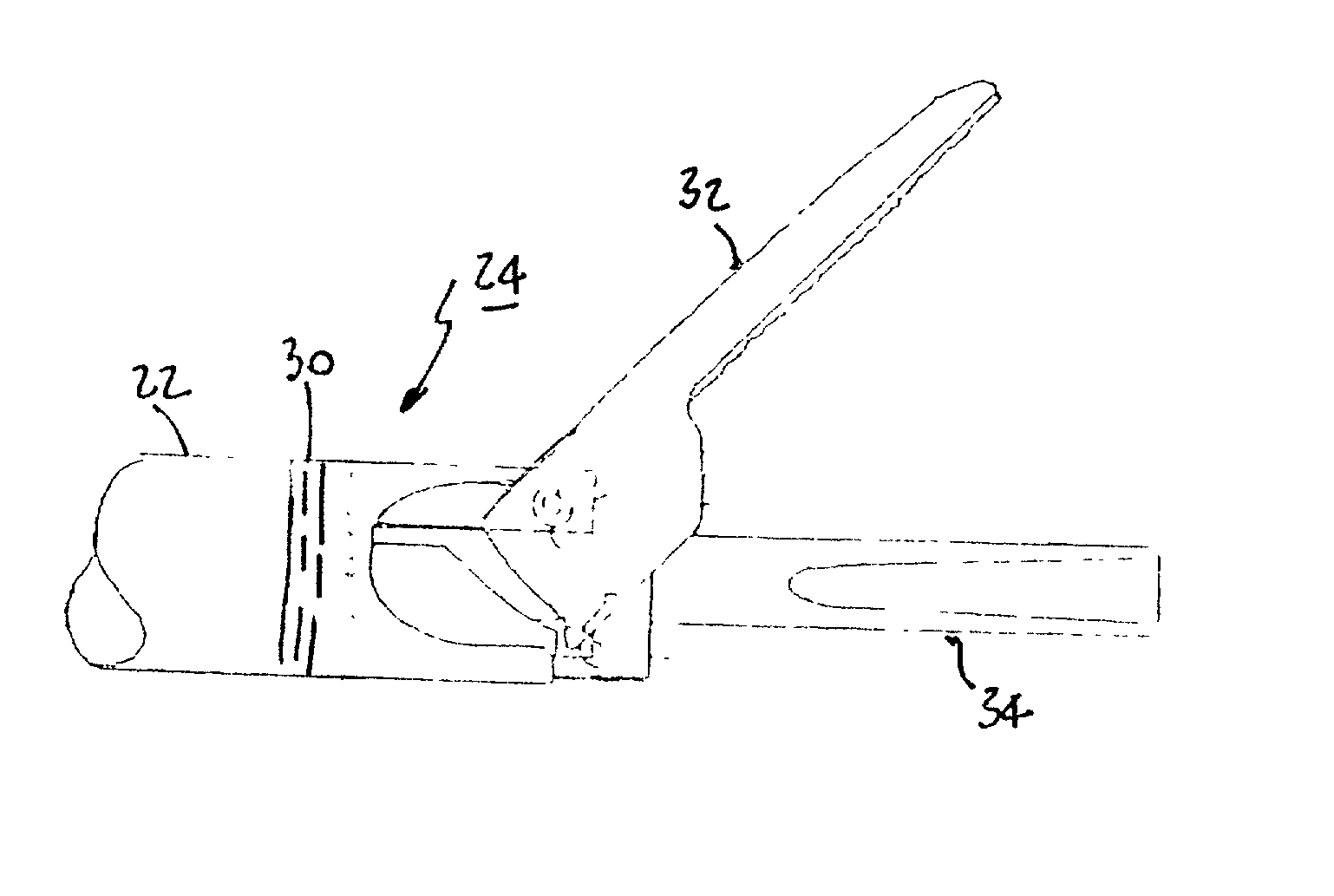 Ultrasonic surgical instrument with finger actuator