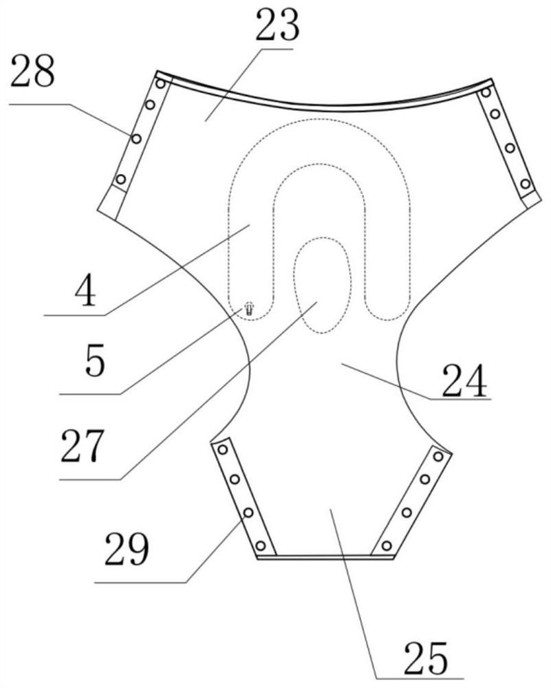 Drainage device for bedridden patient with fecal incontinence