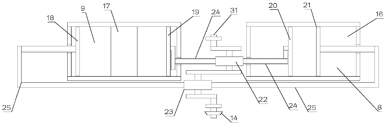 Continuous garbage treatment device