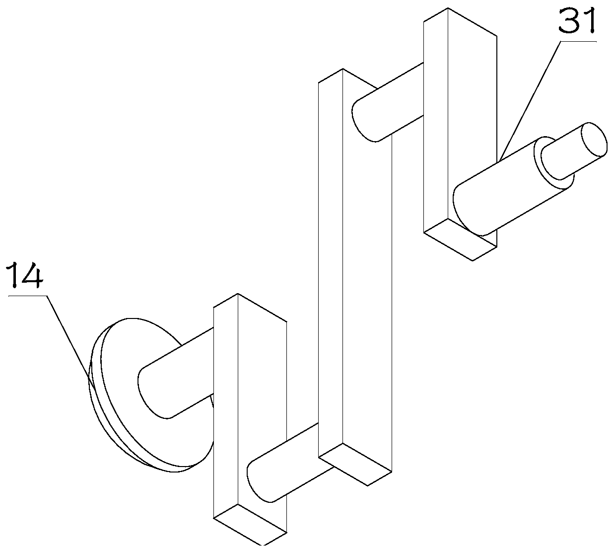 Continuous garbage treatment device