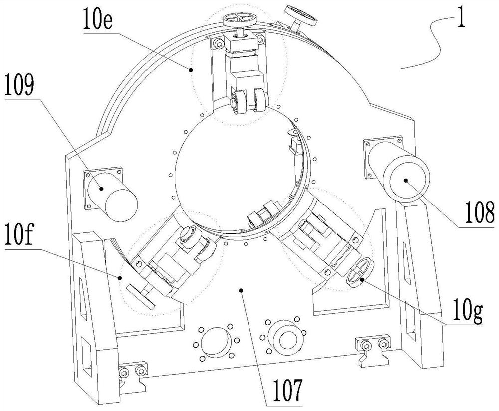 Automatic cable stripping device integrating longitudinal cutting and annular cutting