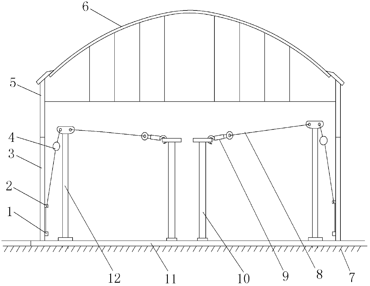 Storage tank lifting construction method applicable to heavy wind areas