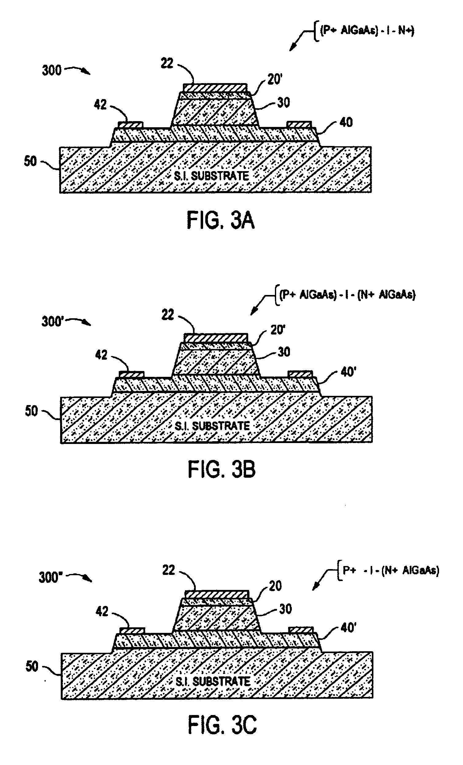 Method of making heterojunction P-I-N diode