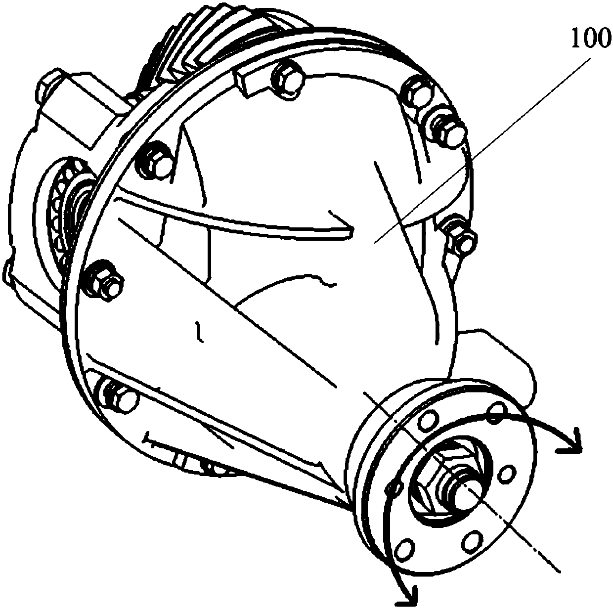 Measuring tool for rear axle flange corner