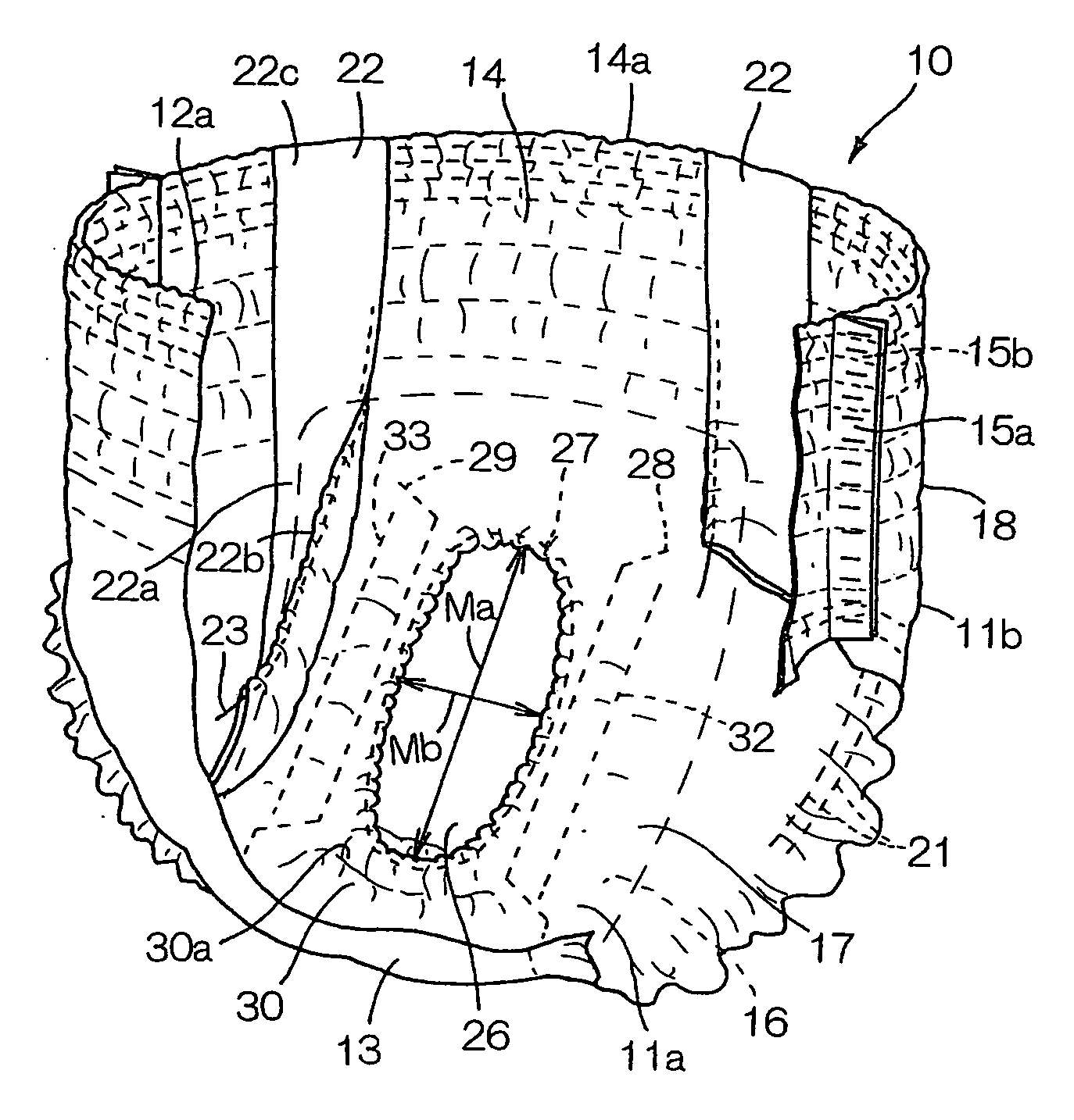 Disposable wearing article