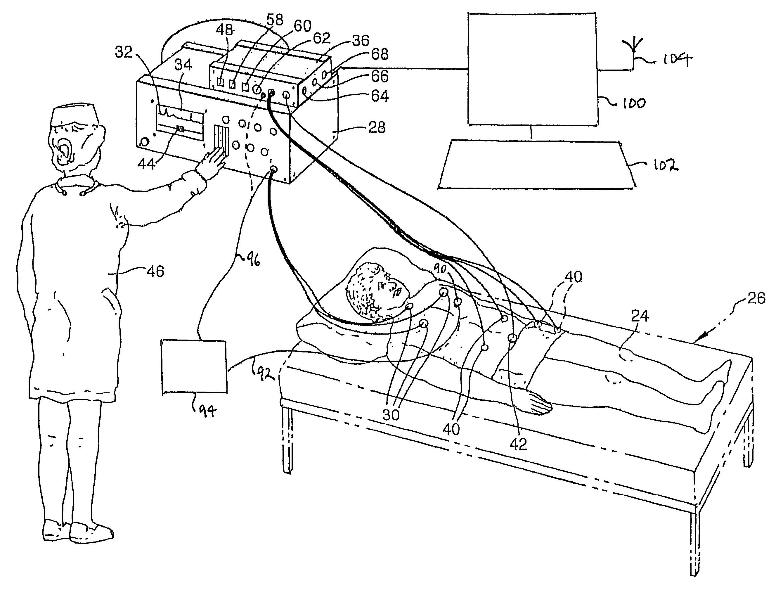 Electrotherapy apparatus and method of treating a person or a mammal using such electrotherapy apparatus