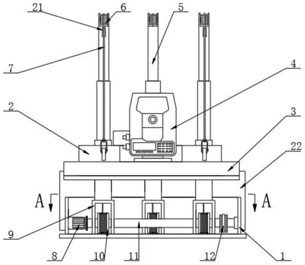 BIM-based accurate measurement device for intelligent construction site construction